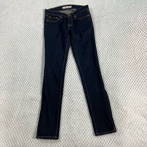 JBrand Women’s Skinny Jeans jeans zippers on legs, dark wash, size 25